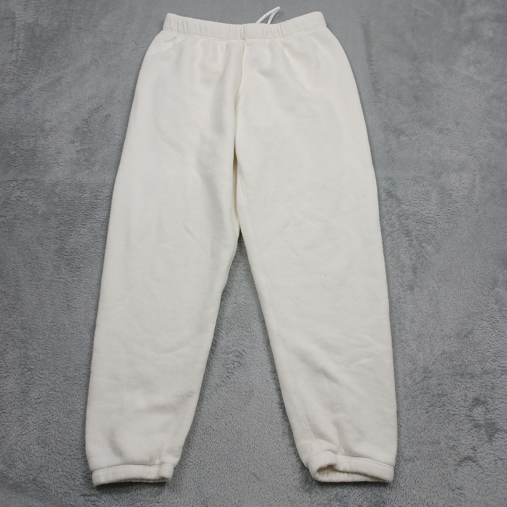 Jenni Kayne Joggers Womens Small Beige Elevated Basics Casual Fleece